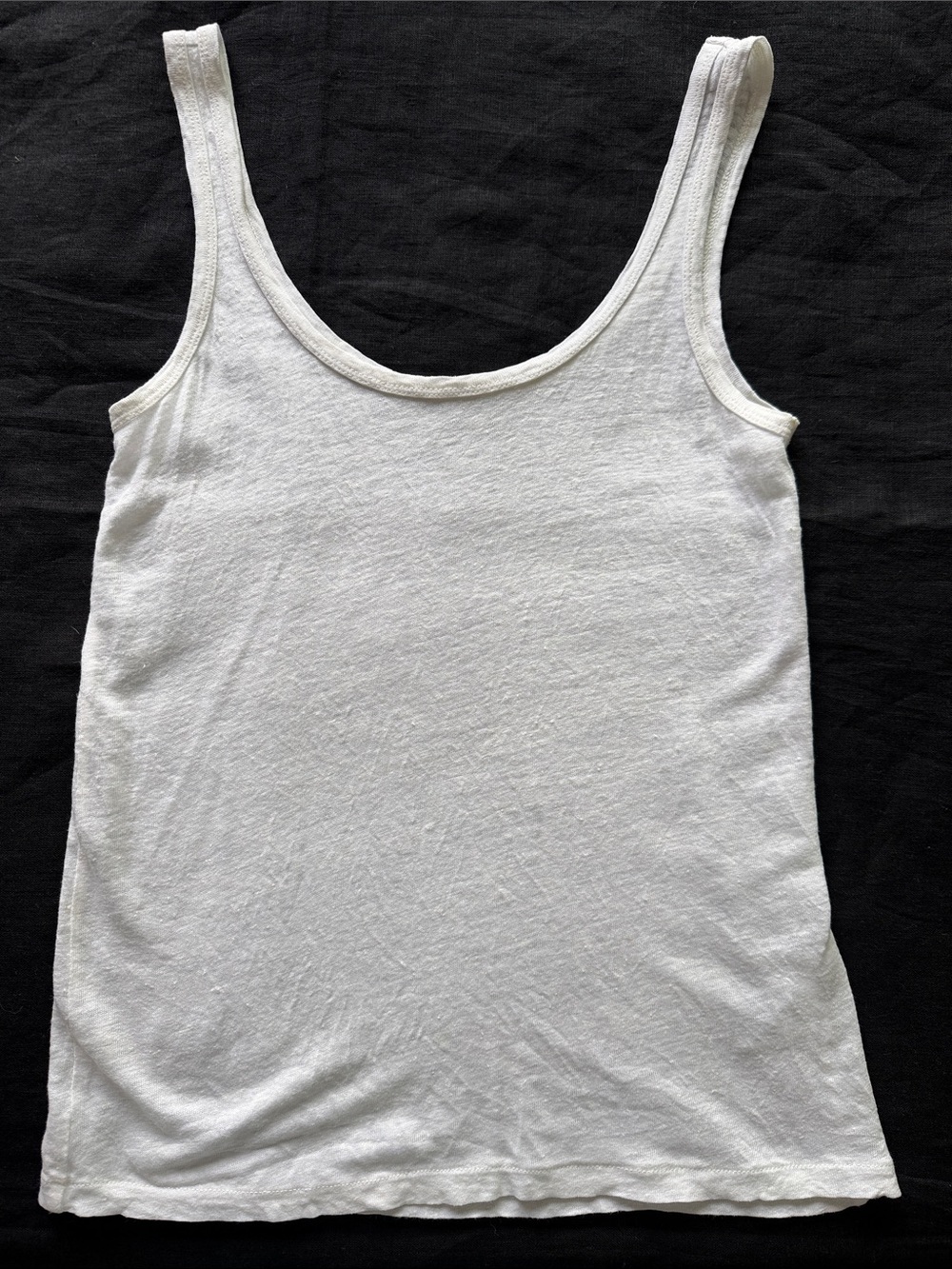 J.Crew White Linen Tank XS